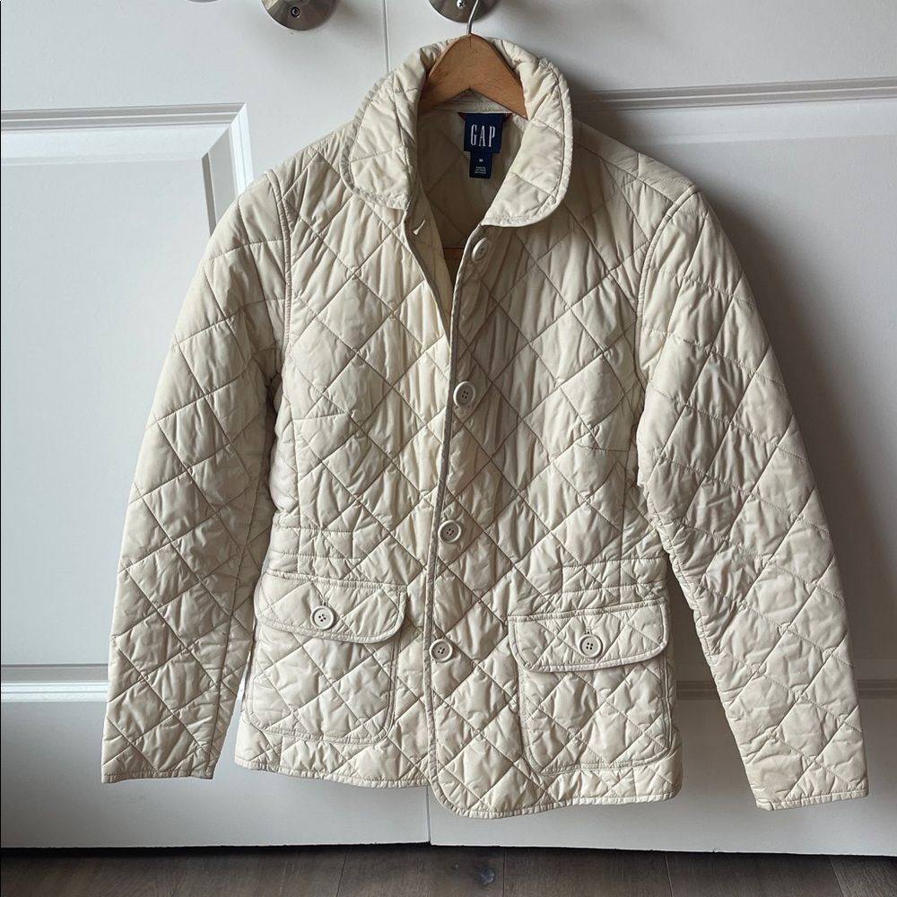 GAP Women's Beige Quilted Jacket